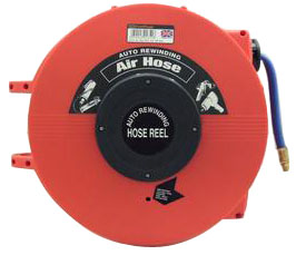 Slangupprullare 3/8", tryckluft - 15 meter