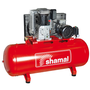 Kompressor Shamal kolvkompressor HD K30 5,5hk 10bar 270l/tank 586l/min 1000v/min