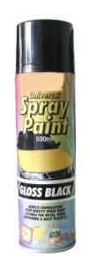 Sprayfärg Aerosol Blank Svart 500ml