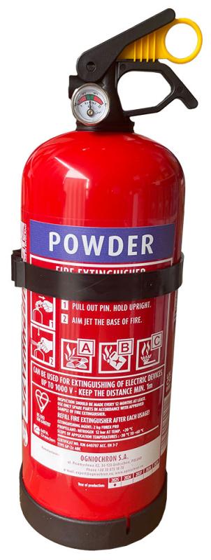Brandsläckare pulver ABC 2 kg