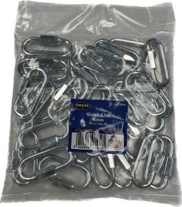 Snabblänk 6mm - 30-pack