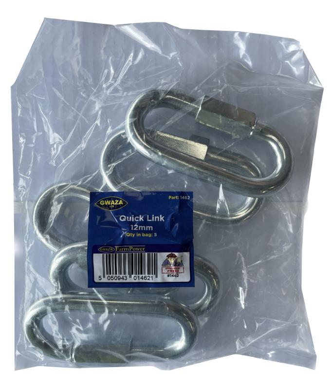 Snabblänk 12mm - 5-pack