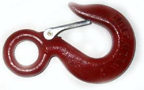 Spärrkrok m ögla 2 ton