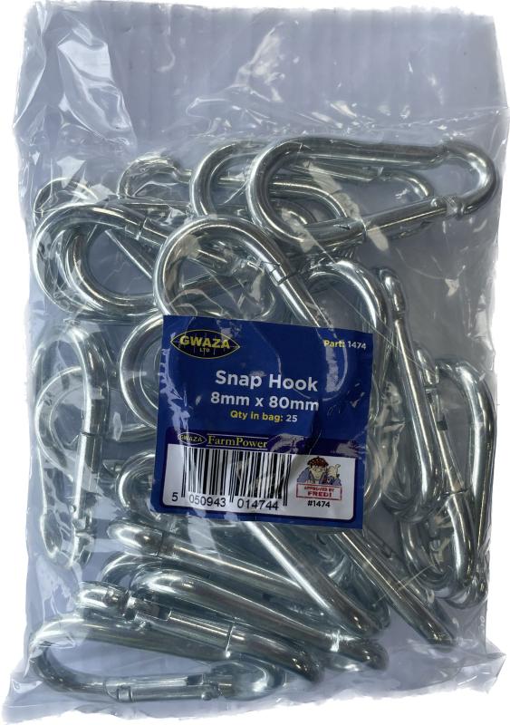 Karbinhakar 8 x 80 - 25-pack