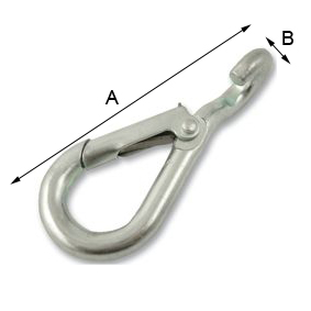 Karbinhake 7 x 63mm med krok