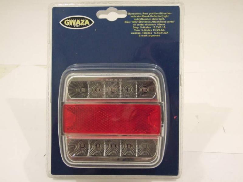 Vagnsbelysning LED 100x100x40mm