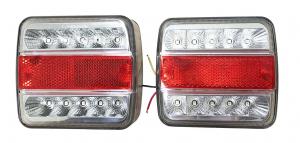 Vagnsbelysning LED 100x100x40mm. 2-pack