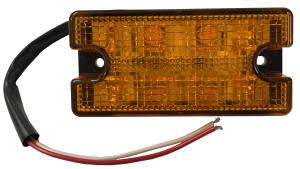 LED Positionsljus / Sidomarkeringsljus 12V/24V Orange L100xB20xH50mm