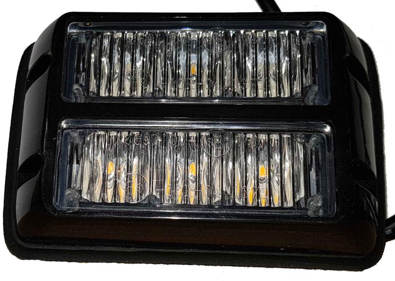 LED varningslampa med pulserande ljus Orange 12V/24V