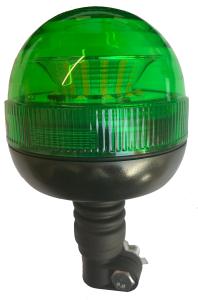 Varningsljus - LED Grön lins med låg profil - Piggfäste