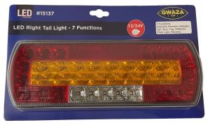 Vagnsbelysning LED Höger med  7 funktioner - 12V-24V