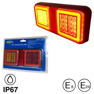 Släpvagnsbelysning - Bakre - LED Neon 10-30V