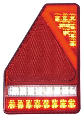 Bakre vagnsbelysning LED 12/24V Vänster - L146 x H218mm