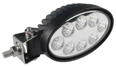 Arbetslampa LED Oval 2800Lumen 400mm Kabel Floodlight