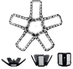 LED Lampa till garage, förråd eller lager. Intelligent bajonett 5-bladig