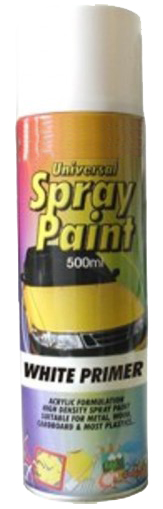 Sprayfärg Basic Primer Aerosol Vit 500ml