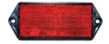Reflex - Rektangulär - Röd - E-märkt - 103x40mm