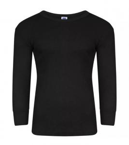 T-shirt Långärmad - 6-pack - Termisk svart Medium