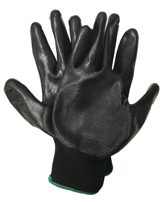 Nitrilbelagda handskar 1-par Stl 10 X-Large