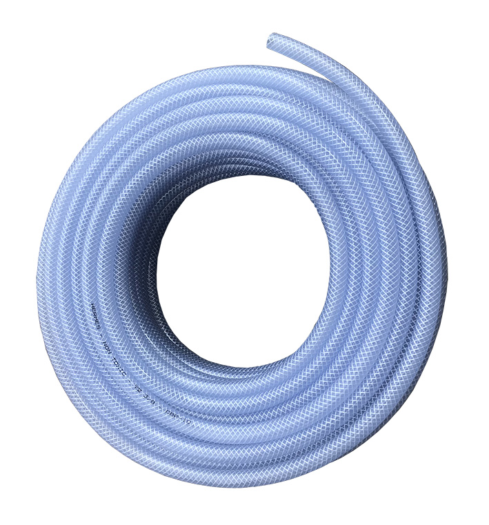 PVC-slang - Klar flätad - 1/4" C30 - 10 meters rulle