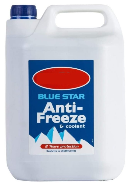 Glykol Blå frostskyddsmedel & kylvätska - 5 Liter
