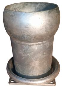 Italian style Hankoppling med fyrkantig fläns 6"