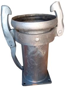 Perrot Honkoppling med fyrkantig fläns 6"