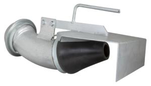 Italian style Hananslutning med stänkplatta 6"