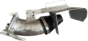 Italian style Honanslutning med stänkplatta 6" 3-fästen