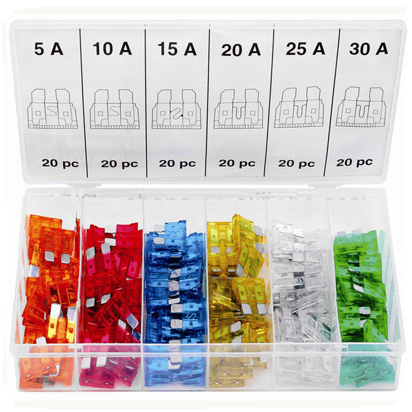 Flatstiftsäkringar Set 120 delar