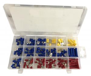 Kabelskor - Blå/Röd/Gul - Set med 175 st