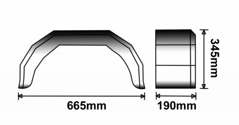 Stänkskärm Femvinkligt