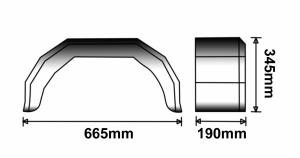 Stänkskärm Femvinkligt