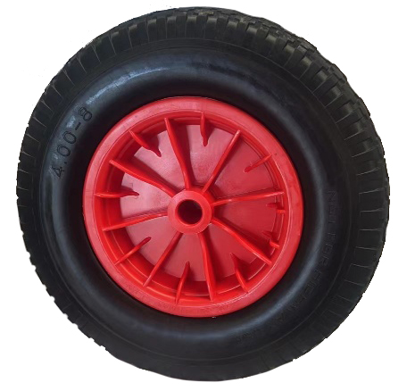 Punkteringsfritt hjul 400-8 - Plastfälg med 20mm hål