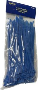 Buntband 200mm x 4,8mm  - 100-pack - Blå