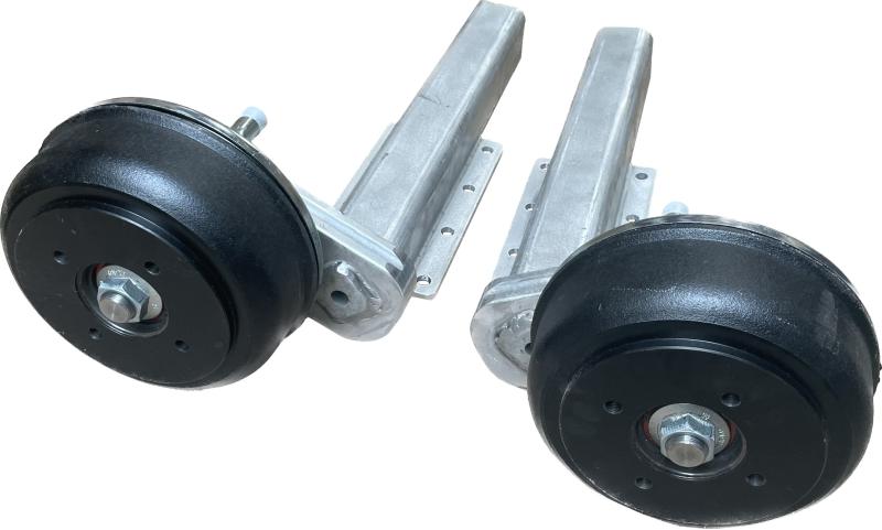 Hjulaxel bromsad - Kompett med fjädring och bromstrumma - 4x139,7 PCD - 1 par