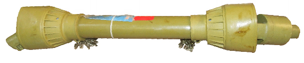 Kraftöverföringsaxel / PTO-axel 6-splines A6 - Smatterkoppling - 60Hk
