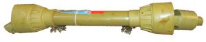 Kraftöverföringsaxel / PTO-axel 6-splines A6 - Smatterkoppling - 60Hk