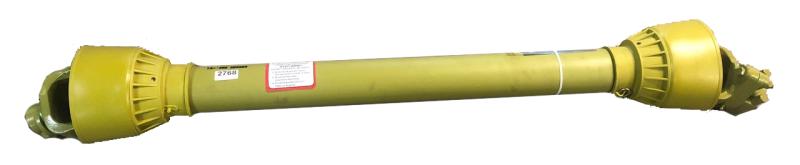 Kraftöverföringsaxel / PTO-axel 6-splines A8 1350mm 1.3/8 Snabbkoppling / 1.3/4 Brytbult