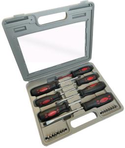 Skruvmejsel-/bitsats - 21 delar