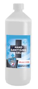 Handdesinfektionsgel 1 liter - 70% alkohol