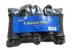 Flätat rep 8mmx10m 5-pack