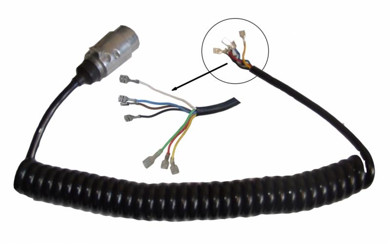 Kabel - Släpvagnskoppling - Förlängningskabel 7-polig