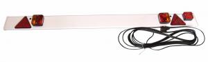 Bakljusramp Komplett 1,8m - 12m kabel - 7-polig