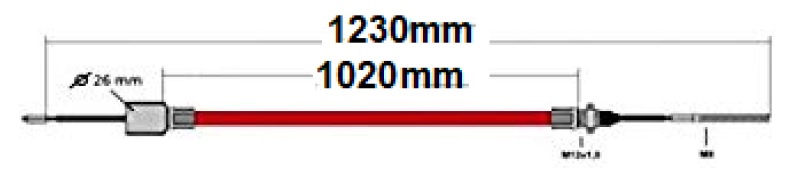 Bromsvajer till AL-KO Galvaniserad 1020mm/1230mm