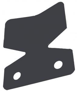 Skyddsplatta för stötdämpar