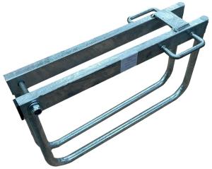 Överfallsregel för stålgrindar 355 mm - Låsbar