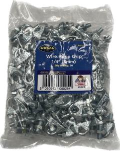 Vajerlås / Bygellås 6mm FZB - 50-pack