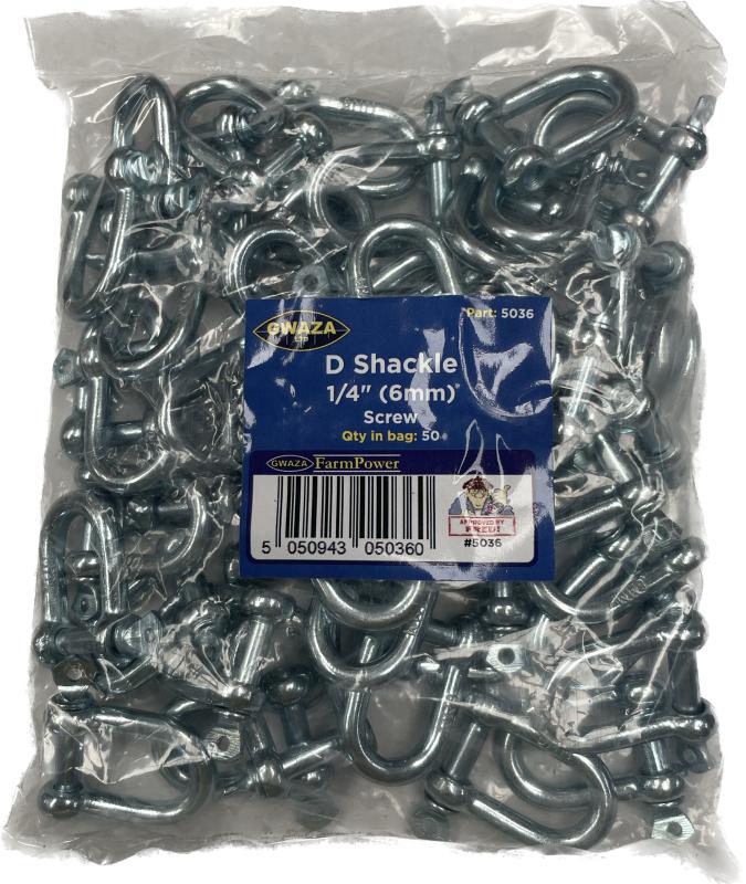 Schackel 6 mm x 25 mm - 50-pack