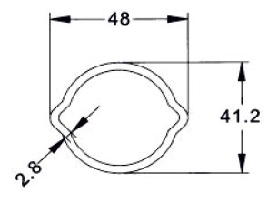 Profilrör - Citron -Ytterrör